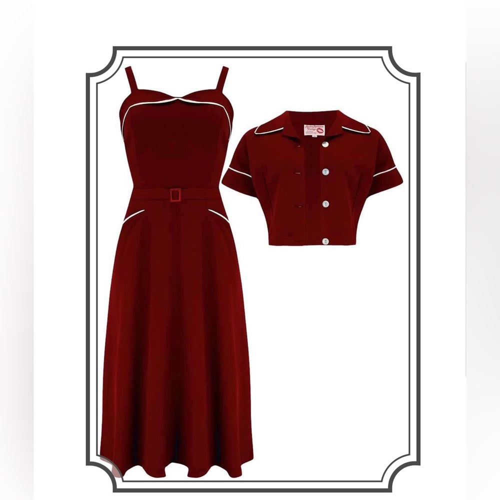 Lucille 2-pc Dress and Bolero by Rock n Romance Vintage